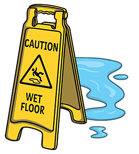 Wet floor sign Blank Meme Template