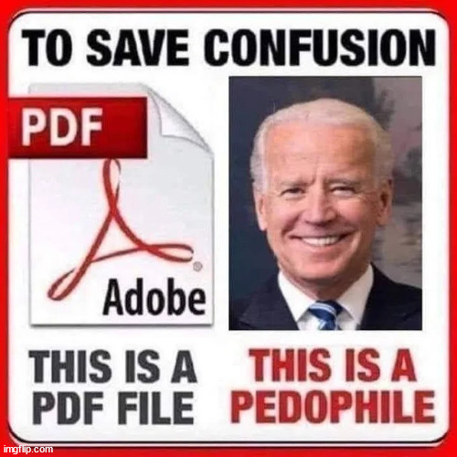 Know your files... | image tagged in pedophile,dementia,joe biden | made w/ Imgflip meme maker