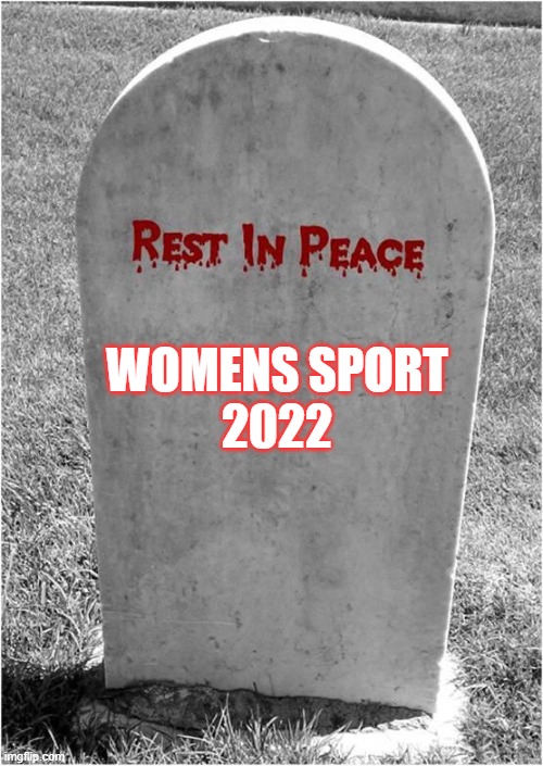 Gravestone | WOMENS SPORT
2022 | image tagged in gravestone | made w/ Imgflip meme maker