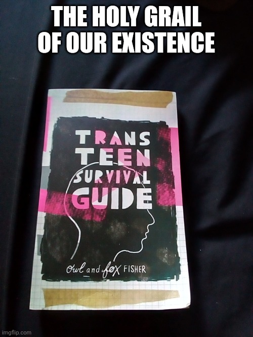 My dad bought me this for Christmas and I've read it so many times | THE HOLY GRAIL OF OUR EXISTENCE | made w/ Imgflip meme maker