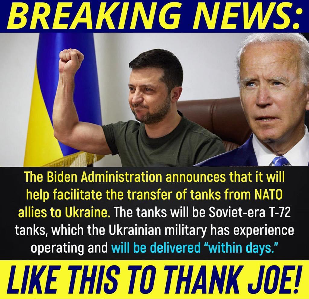 Joe Biden arms Ukraine Blank Meme Template