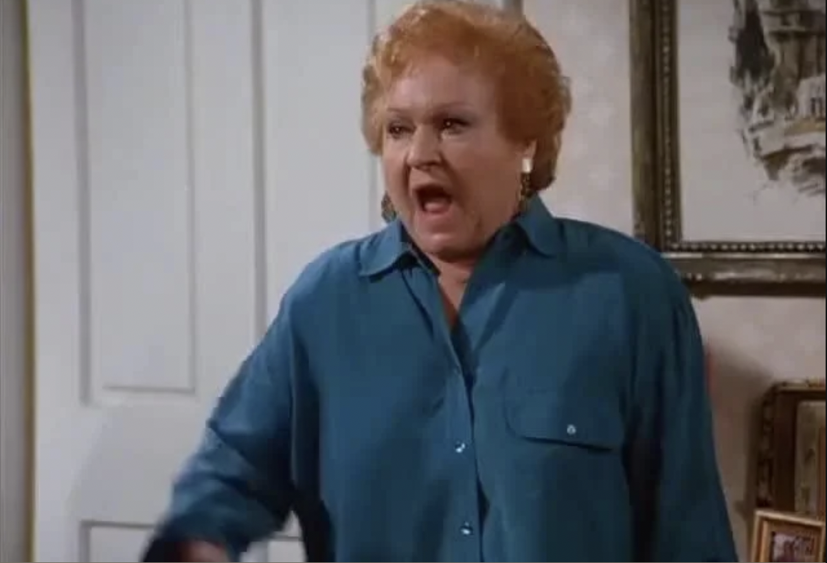 High Quality Angry Estelle Costanza Blank Meme Template