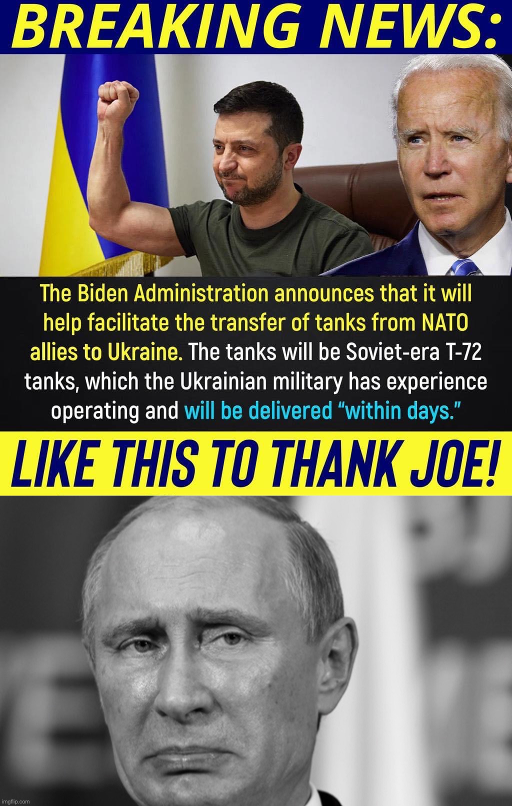 Vladimir Putin is Sad! Low-Energy! | image tagged in joe biden arms ukraine,sad putin grayscale | made w/ Imgflip meme maker