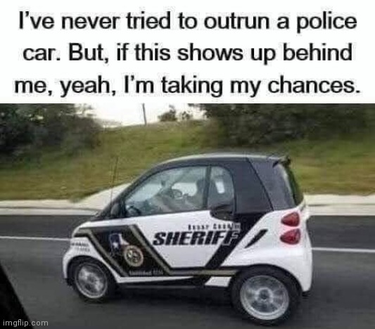 Baby cop a do do | image tagged in cop,car,mini | made w/ Imgflip meme maker
