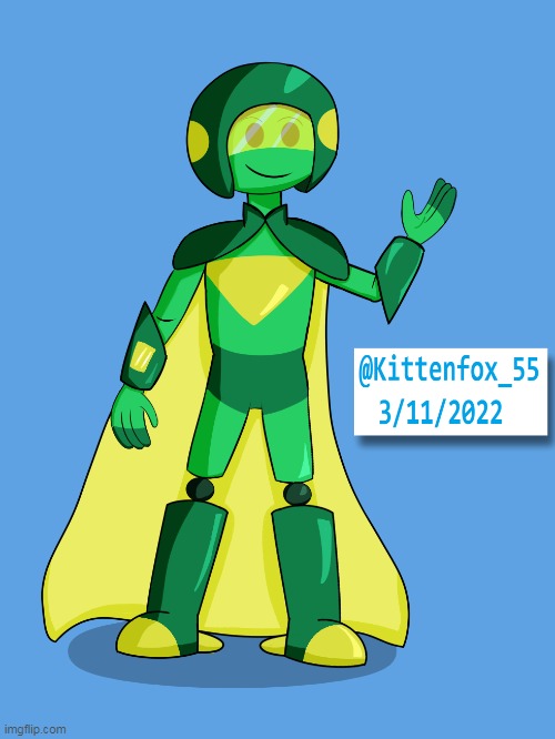 Green robot character design | image tagged in character,original character,drawing,cartoon,robot,digital art | made w/ Imgflip meme maker