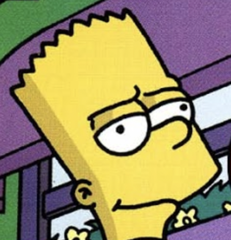 High Quality Bart Simpson triumphs Blank Meme Template