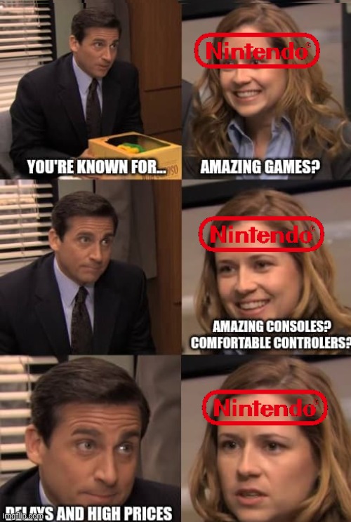 Get roasted, still love the games tho | image tagged in nintendo | made w/ Imgflip meme maker