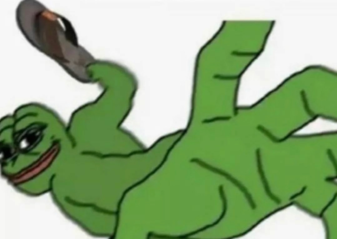 High Quality Frog slap Blank Meme Template