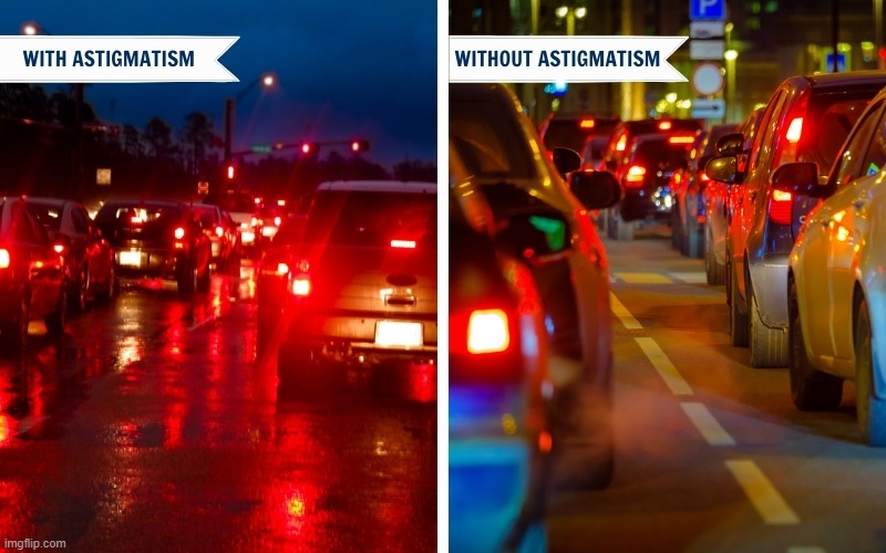 Astigmatism is a condition where the eye's cornea is deformed, which causes light to look like this | made w/ Imgflip meme maker