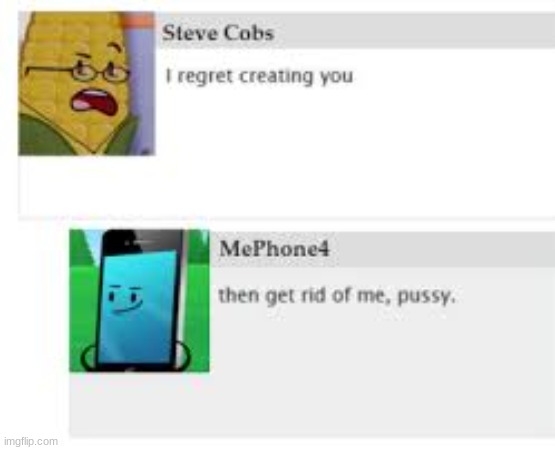 steve and mephone | made w/ Imgflip meme maker