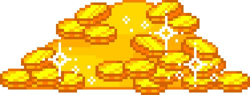 Pile of coins (16 bit) Blank Meme Template