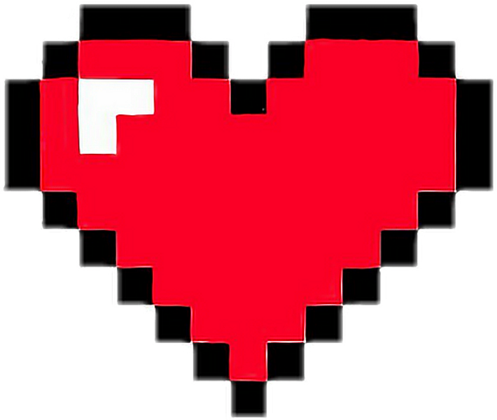 Pixel Heart Blank Meme Template