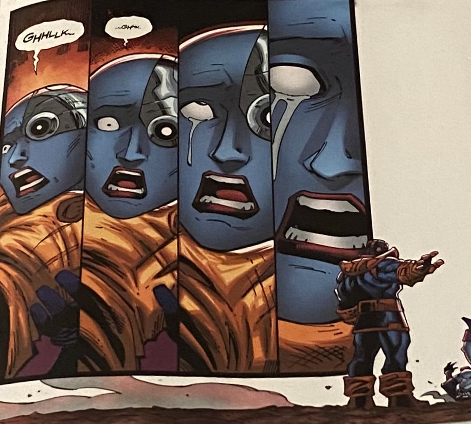 High Quality Thanos kills Nebula Blank Meme Template