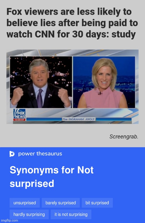 Politics stream kids (and the Веб-бригады) aren't gonna like this. | image tagged in lies,faux news,cnn,science,not surprised | made w/ Imgflip meme maker