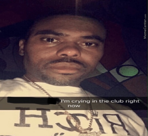 Crying in the club Blank Meme Template