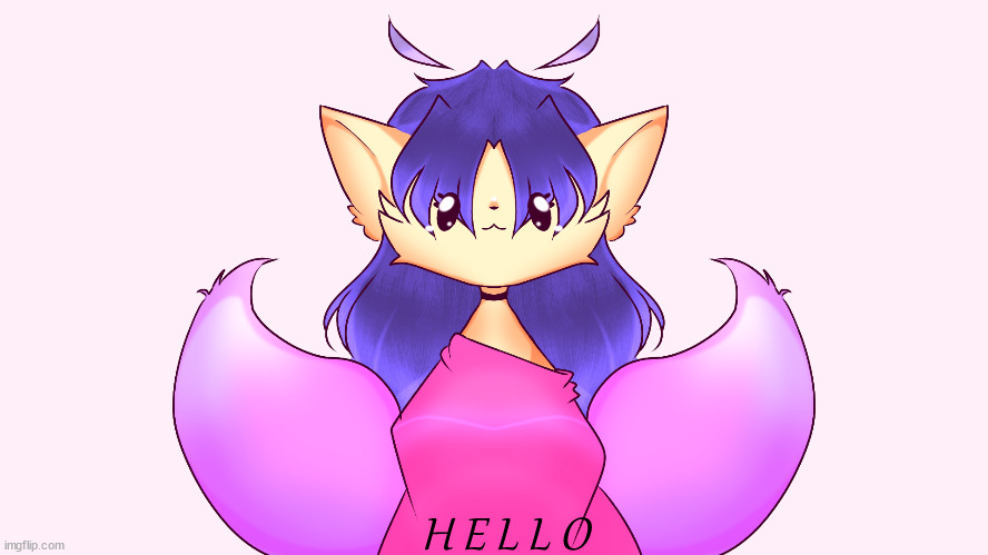 Have my fursona?(this is My art) I usually draw furries when im on art block XD | H E L L O | made w/ Imgflip meme maker