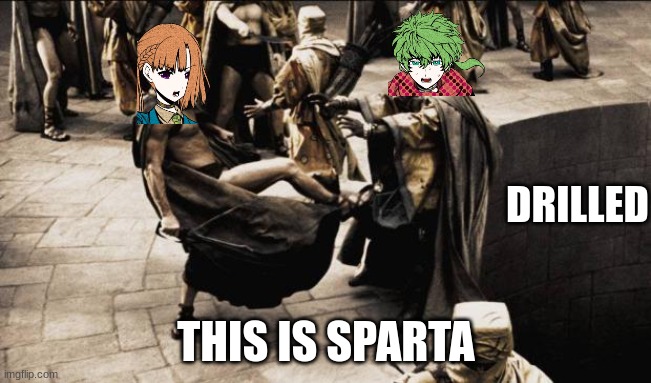 drilled | DRILLED; THIS IS SPARTA | image tagged in madness - this is sparta | made w/ Imgflip meme maker