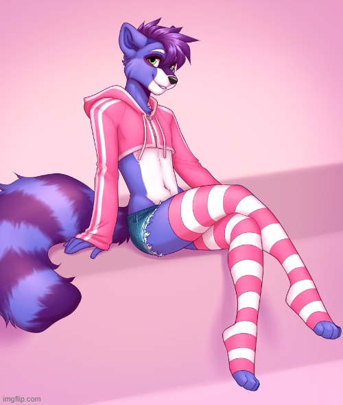 Cute socks (By LockworkOrange) | image tagged in furry,femboy,cute,socks | made w/ Imgflip meme maker