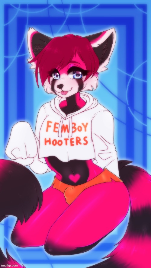 By Cupid Dissolvi | image tagged in femboy,hooters,cute,furry | made w/ Imgflip meme maker