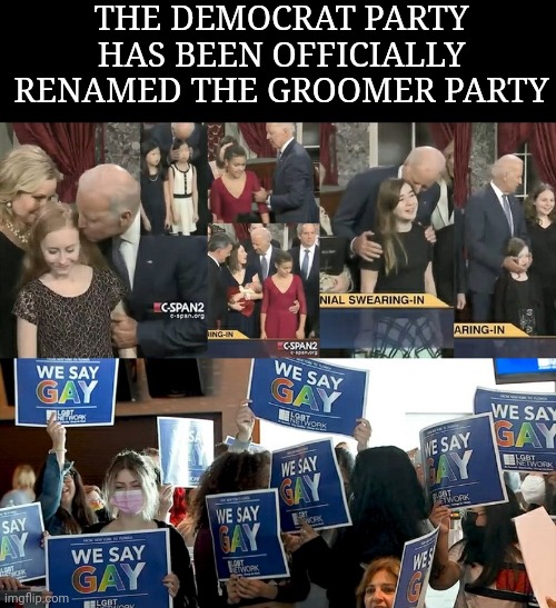 The Democrat Party Has Been Officially Renamed The Groomer Party - Imgflip