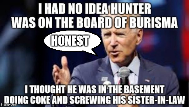Plausible deniability |  HONEST | image tagged in corrupt,biden,crime,family | made w/ Imgflip meme maker