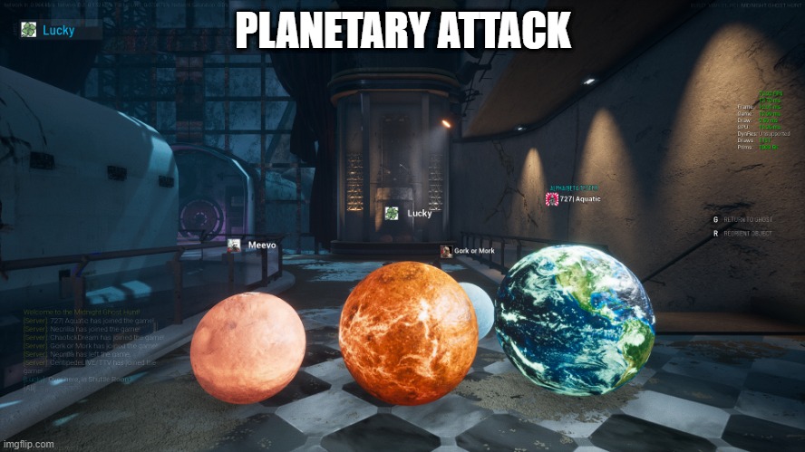 The Revenge of The Planets | PLANETARY ATTACK | image tagged in horror,video games | made w/ Imgflip meme maker