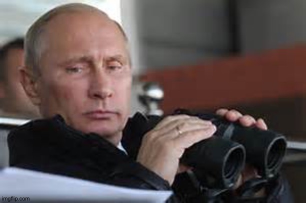 Putin Binoculars | image tagged in putin binoculars | made w/ Imgflip meme maker