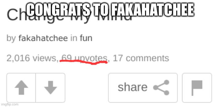 CONGRATS TO FAKAHATCHEE | image tagged in memes | made w/ Imgflip meme maker