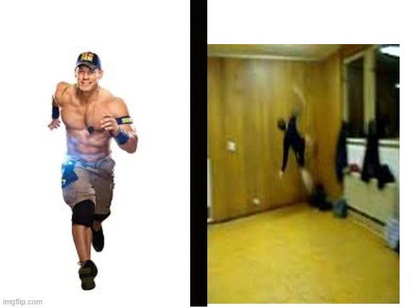 High Quality Running into wall template Blank Meme Template