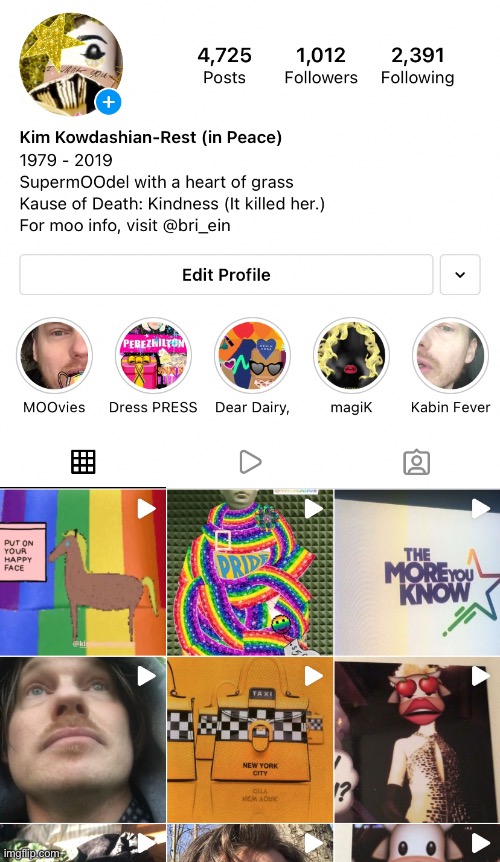 HacKed Account | image tagged in instagram,kim kowdashian,kindness,emooji art,kollage,brian einersen | made w/ Imgflip meme maker