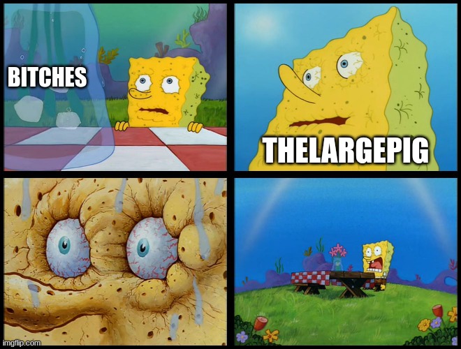 Spongebob - "I Don't Need It" (by Henry-C) | BITCHES THELARGEPIG | image tagged in spongebob - i don't need it by henry-c | made w/ Imgflip meme maker