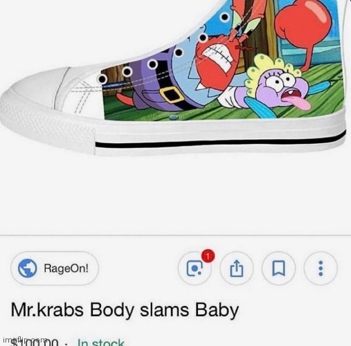 Absolute drip | image tagged in mr krabs,body slam,baby | made w/ Imgflip meme maker