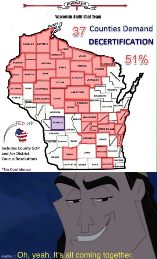 Hahaha | image tagged in it's all coming together,wisconsin,2020 elections,election fraud | made w/ Imgflip meme maker