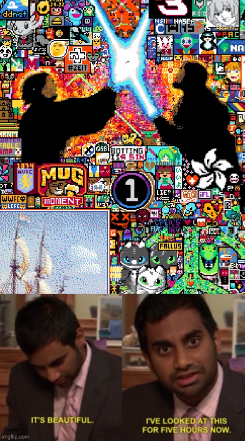 R/Place moment | image tagged in i've looked at this for 5 hours now | made w/ Imgflip meme maker