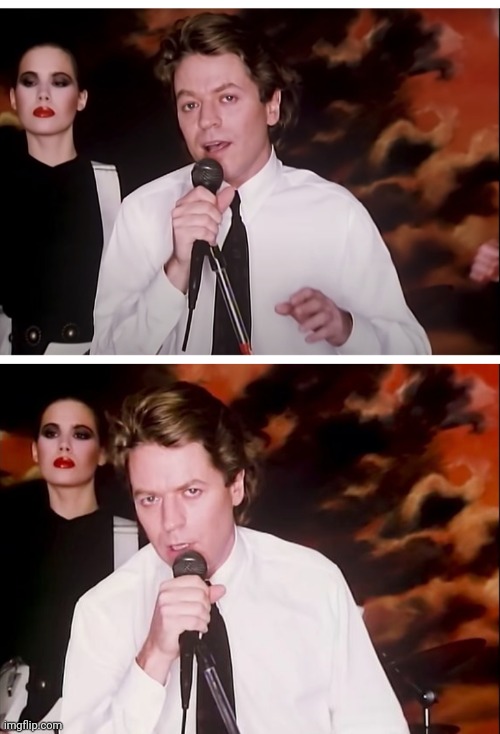 Robert Palmer Addicted to Love Blank Meme Template