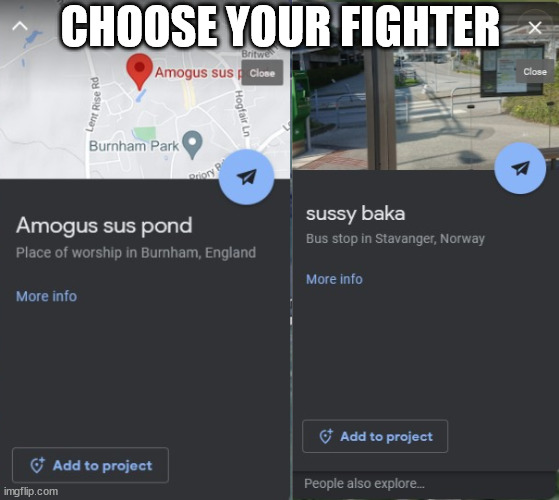 CHOOSE YOUR FIGHTER | image tagged in amogus sussy | made w/ Imgflip meme maker