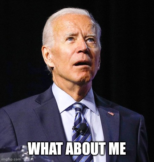 Joe Biden | WHAT ABOUT ME | image tagged in joe biden | made w/ Imgflip meme maker