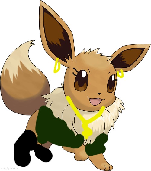 Happy Eevee | image tagged in happy eevee | made w/ Imgflip meme maker