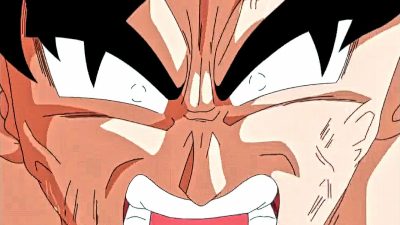 DBZ Goku with white eyes Blank Meme Template