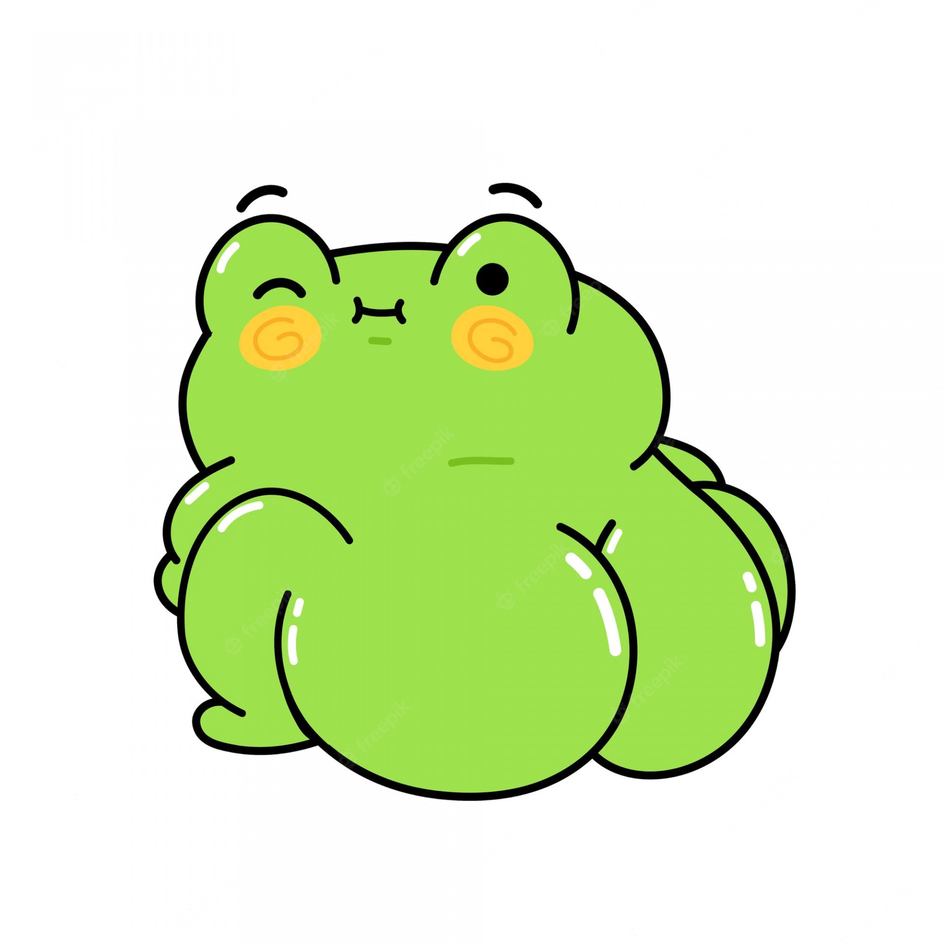Frog booty Blank Meme Template