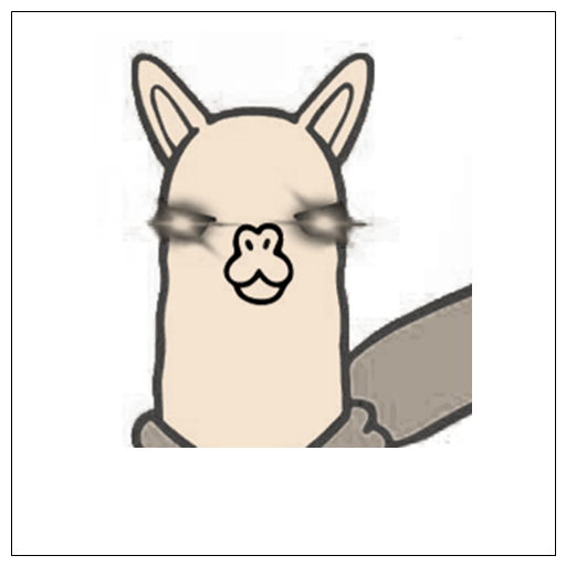 AlpacaF Laser Eye Blank Meme Template