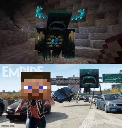 NO WAY HOME | image tagged in spider man no way home,spiderman,miencraft,minecraft caves,caves,bruh | made w/ Imgflip meme maker