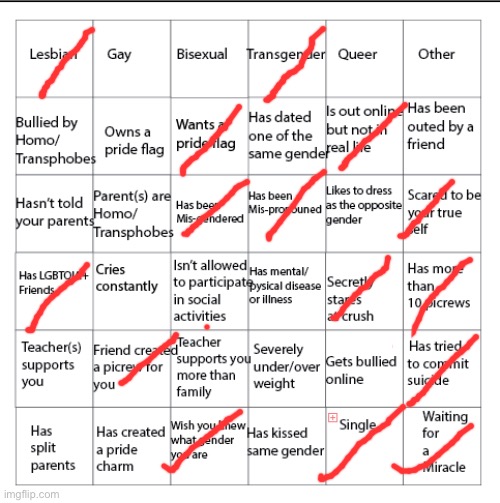 LGBTQIA+ Bingo!! | image tagged in lgbtqia bingo | made w/ Imgflip meme maker