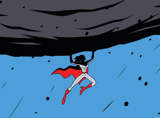 superhero to the rescue Blank Meme Template