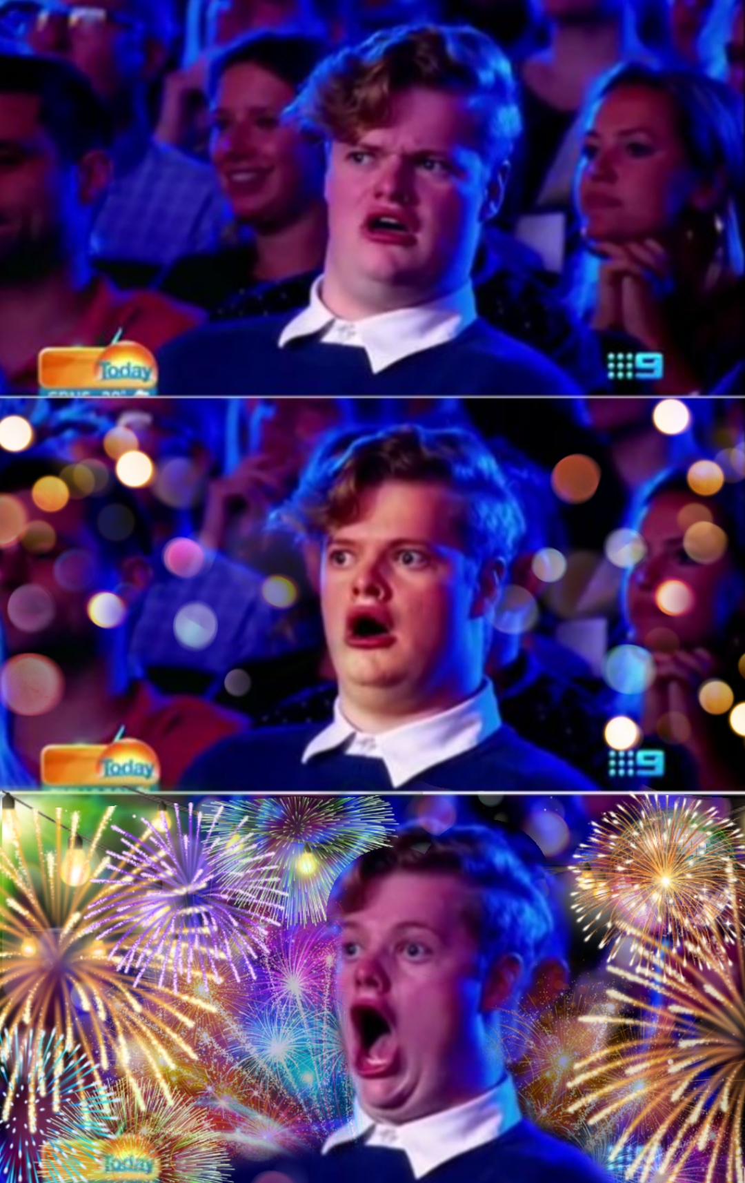 High Quality surprised party gay Blank Meme Template