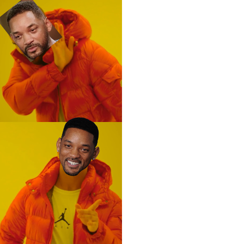 High Quality Will Smith Hotline Bling Blank Meme Template