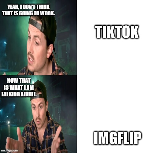 another good title | TIKTOK; IMGFLIP | image tagged in mr ballen drake hotline meme | made w/ Imgflip meme maker