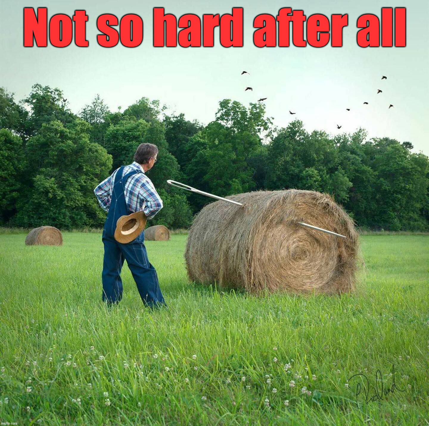 Not so hard after all | image tagged in eye roll | made w/ Imgflip meme maker