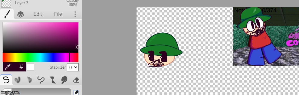 he looks weird in my style smh.This is why i have mutiple alt artstyles T-T | made w/ Imgflip meme maker