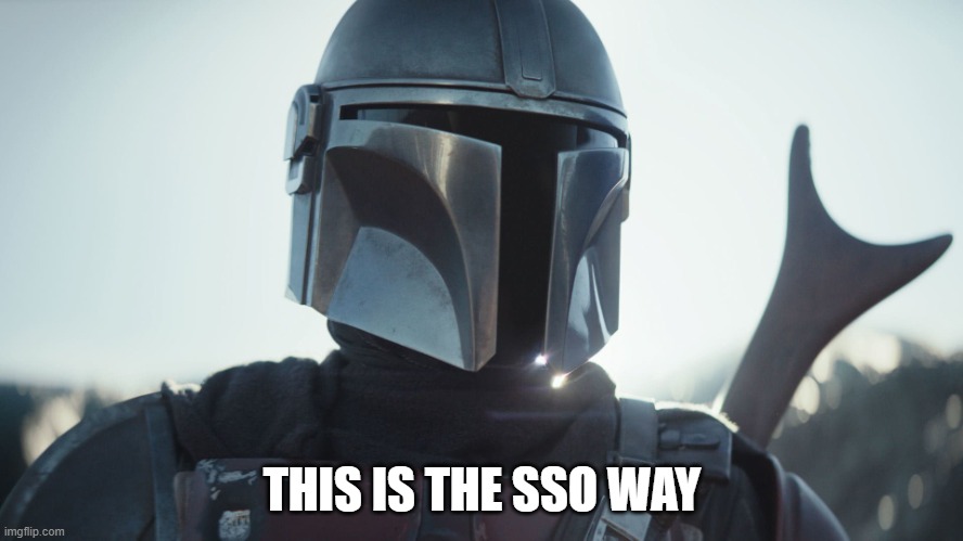 Single Sign On | THIS IS THE SSO WAY | image tagged in the mandalorian | made w/ Imgflip meme maker